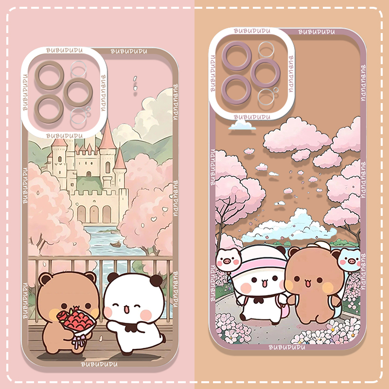 Phone Cases Silicone - Cute BUBU DUDU Couple Clear Phone
