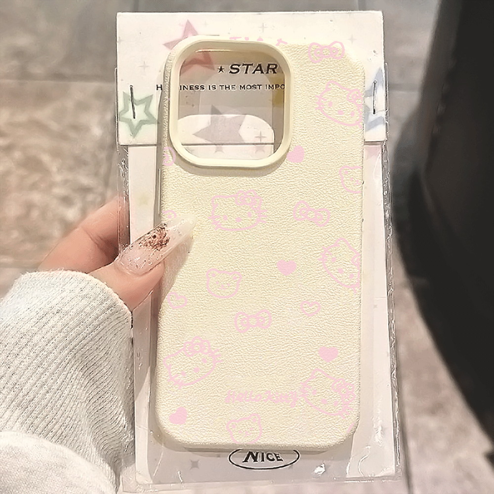 Phone Cases Xr Cute - Cute HelloKitty Pink Line Cat Phone