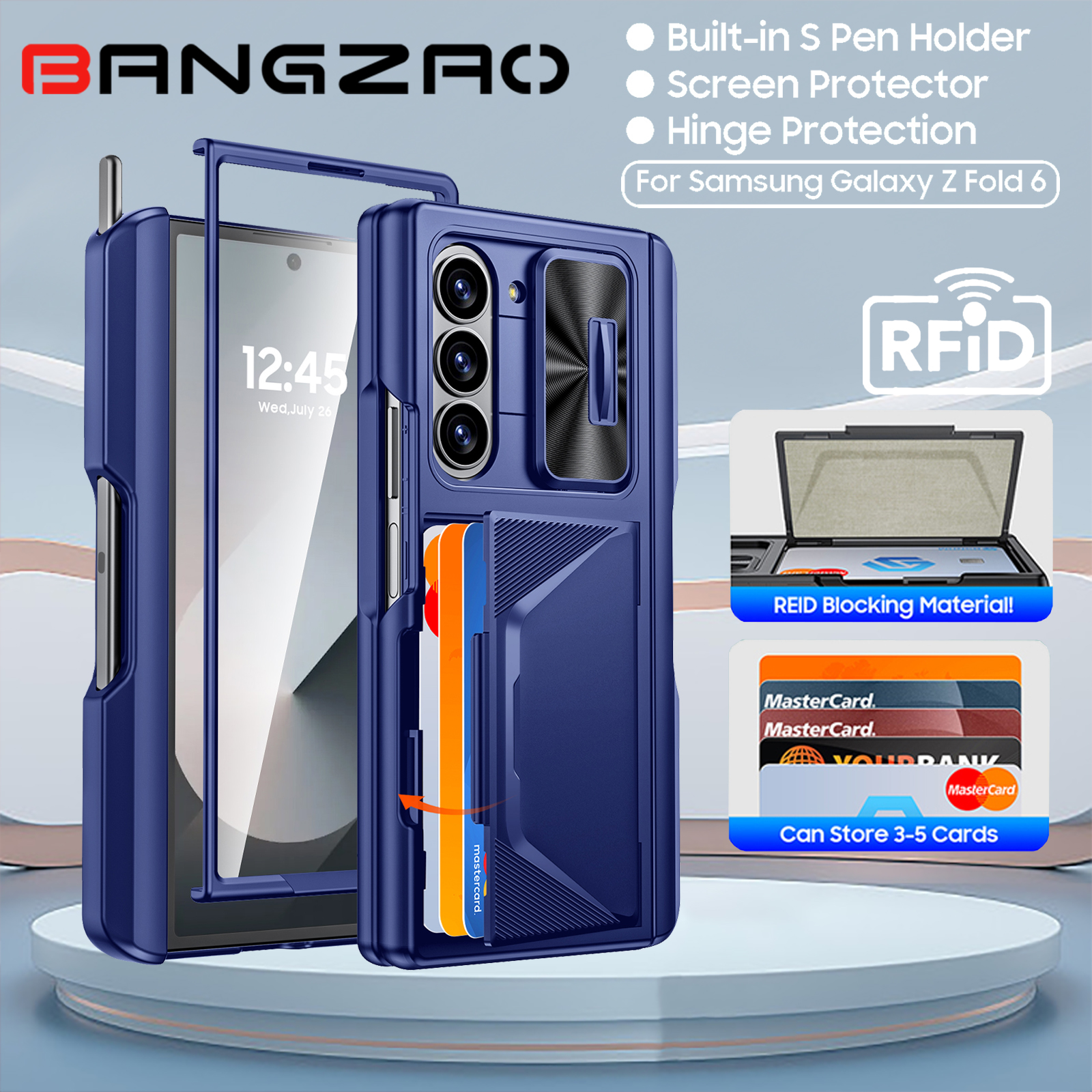 Phone Cases With Wallet On Back - For Galaxy Z Fold 6,Goddess Day