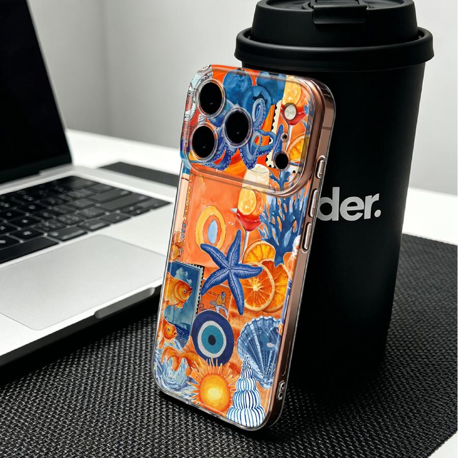 Phone Cases Orange - Soft Phone Cover Case for iPhone