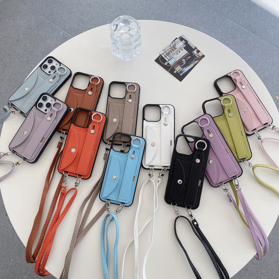 Phone Cases Vogue - Vogue Lychee Leather Phone Case for