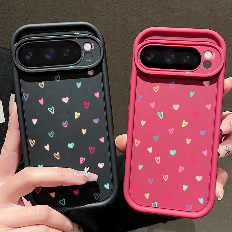 Colorful Little Hearts Soft Ca - Phone Cases Google Pixel 10 review and price
