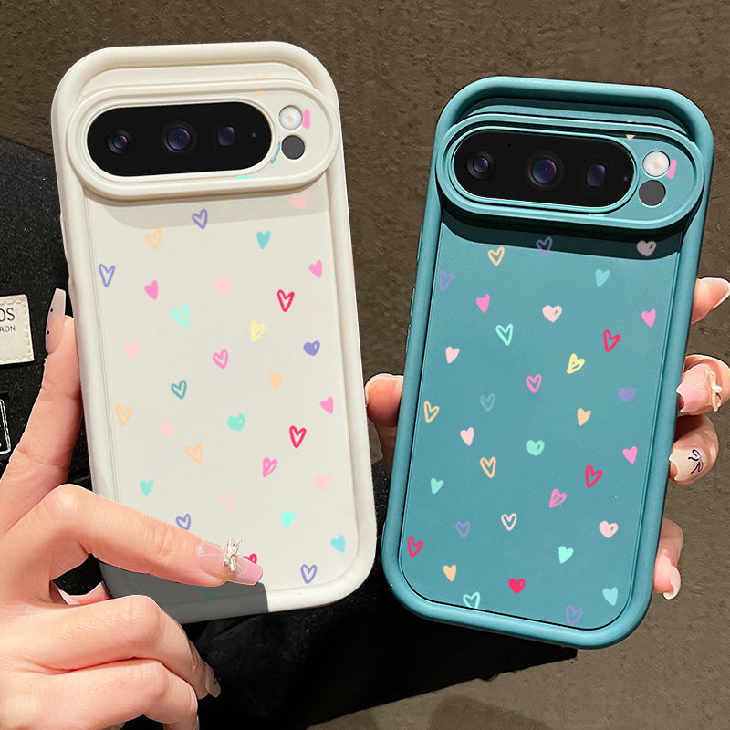 Colorful Little Hearts Soft Ca - Phone Cases Google Pixel 10 review and price