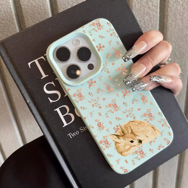 Cute Deer Full Floral Pattern  - Phone Cases Xr Cute review and price