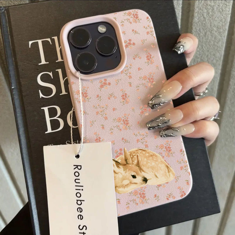 Cute Deer Full Floral Pattern  - Phone Cases Xr Cute review and price