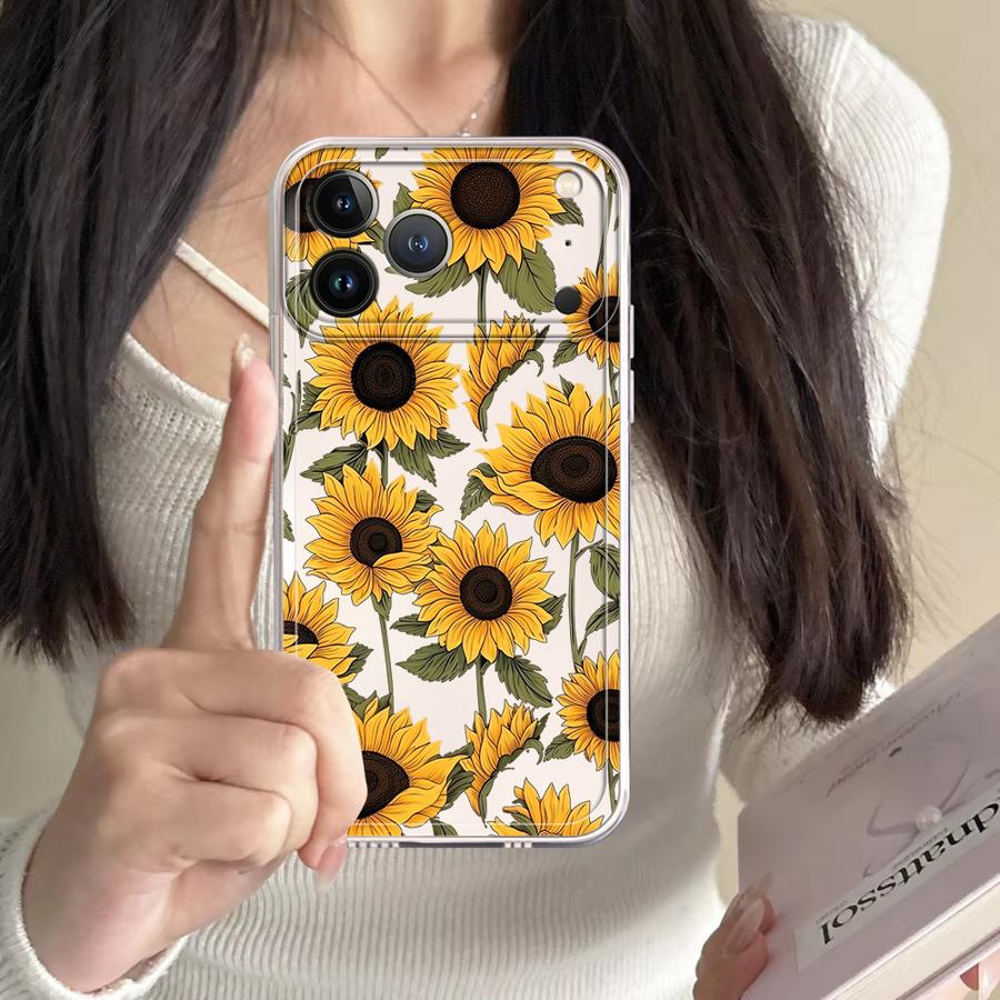 Cute Sunflower Pattern Case fo - Phone Cases Xr Cute review and price