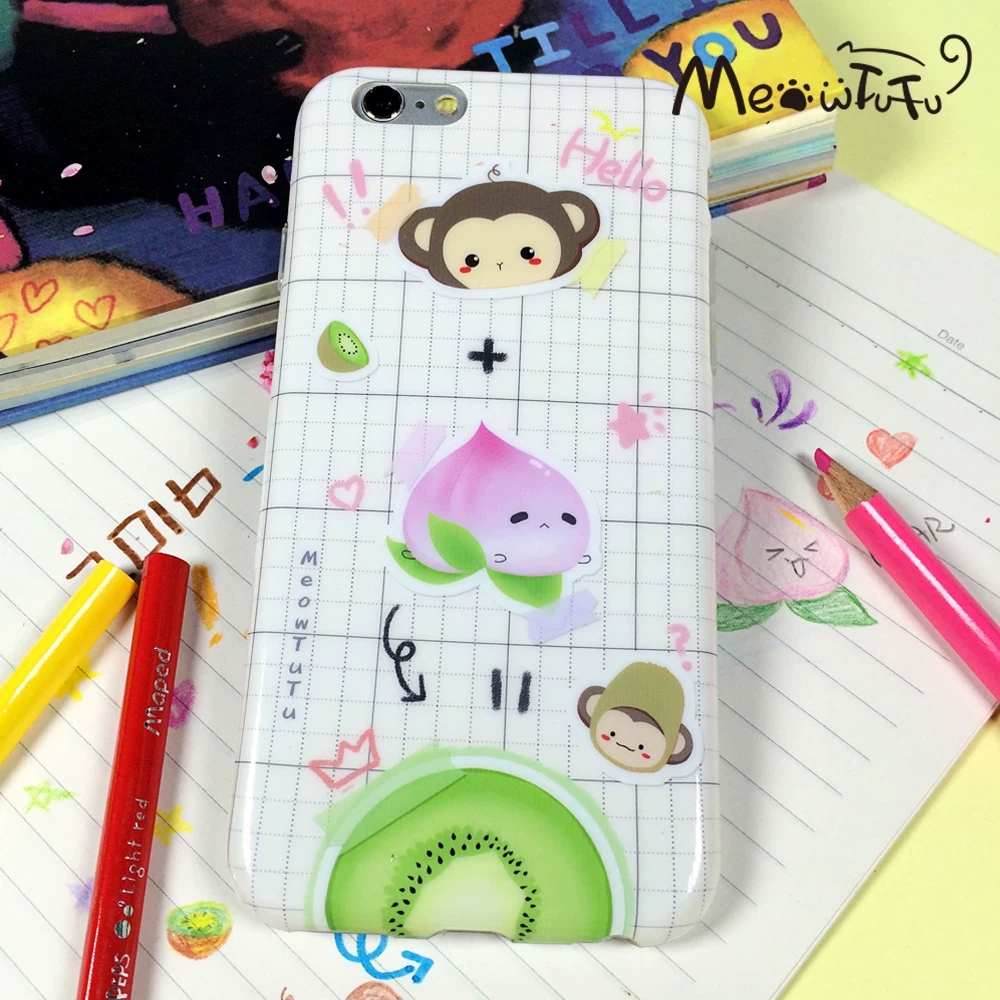 Cute Monkey Peach Kiwi Kawaii  - Phone Cases Xr Cute review and price