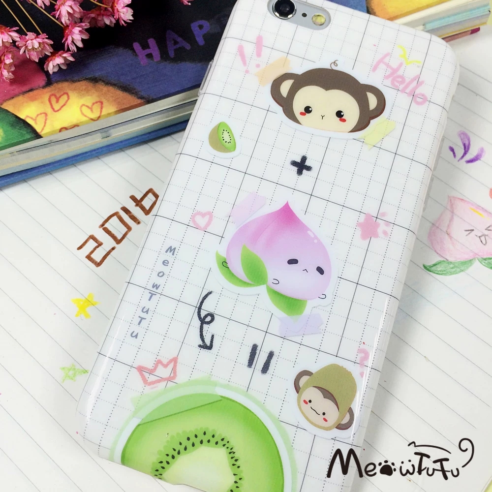 Cute Monkey Peach Kiwi Kawaii  - Phone Cases Xr Cute review and price