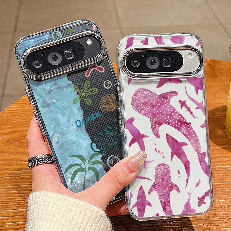 Ocean Shell Shark Patterned Ph - Phone Cases Google Pixel 10 review and price