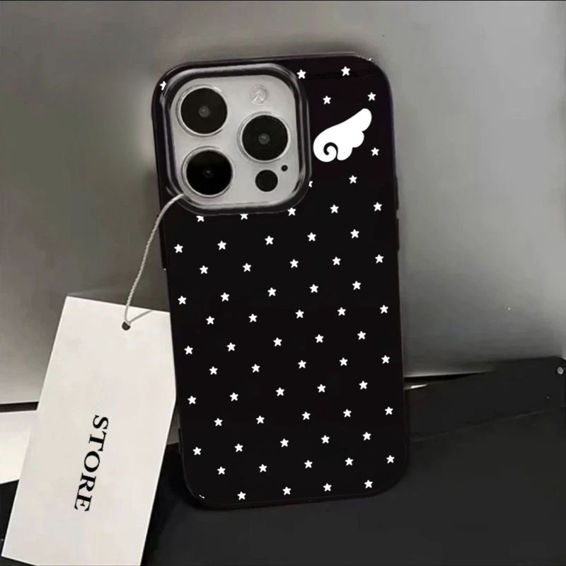 Cute Star Angel Wings Black Si - Phone Cases Xr Cute review and price