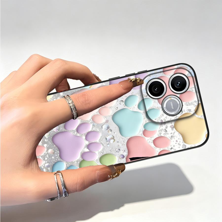 Orange Rose Paw Print Funda Ph - Phone Cases Orange review and price