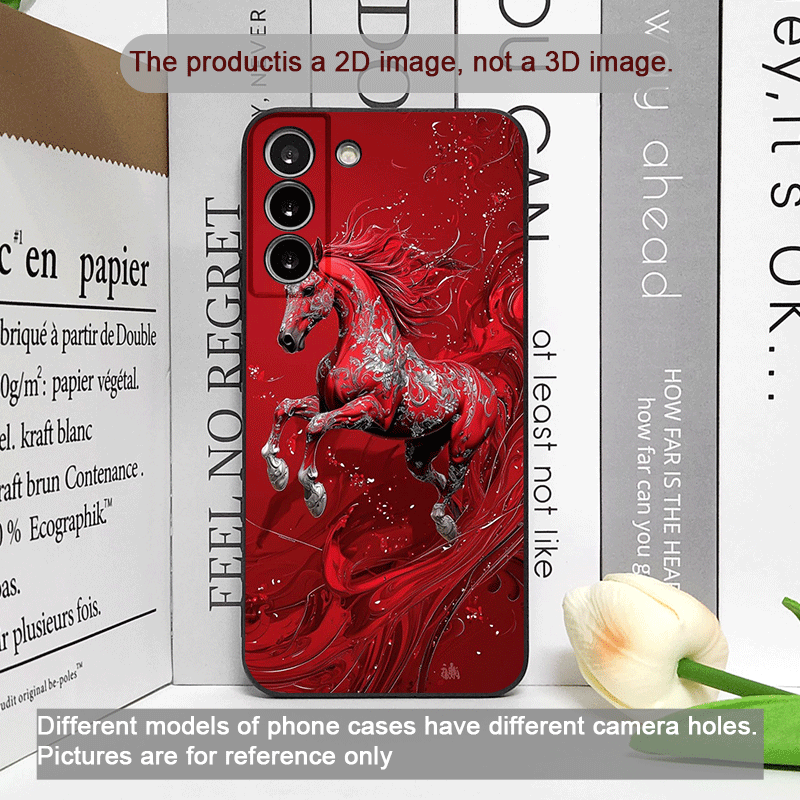 Fashion Chinese-Style Red Hors - Phone Cases Silicone review and price