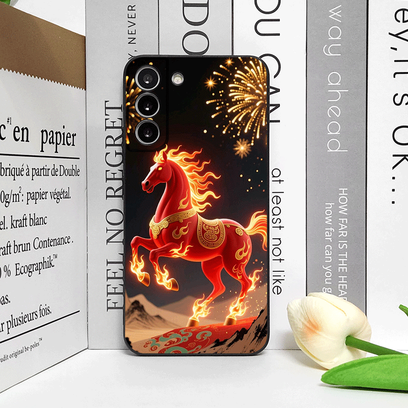 Fashion Chinese-Style Red Hors - Phone Cases Silicone review and price