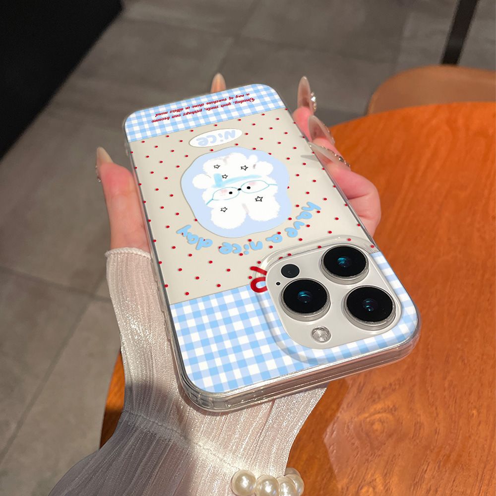 Cartoon Cute Rabbit Red Polka  - Phone Cases Cute Iphone 14 review and price