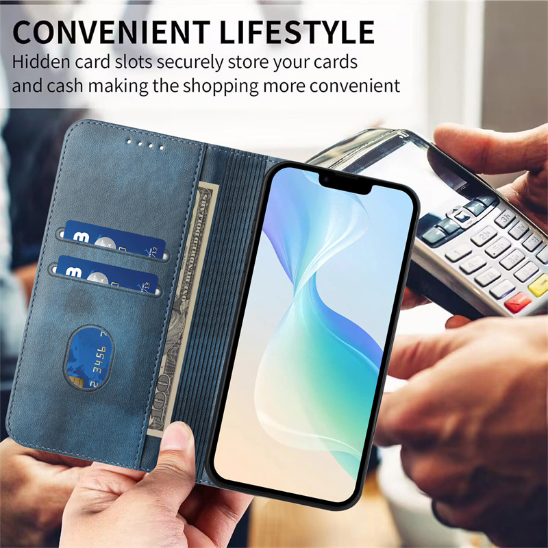 Magnetic Case for TCL 505 503  - Phone Cases With Wallet On Back review and price