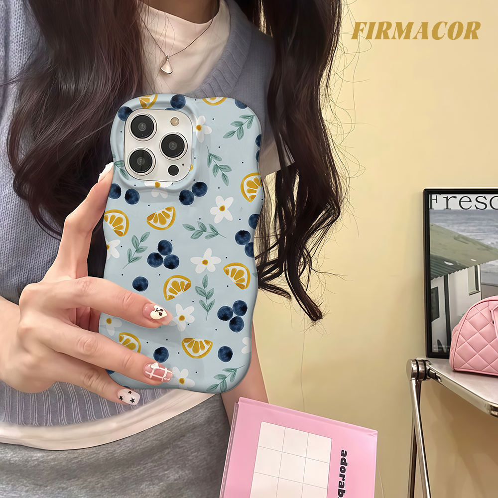 Luxury Wave Blueberry & Orange - Phone Cases Orange review and price