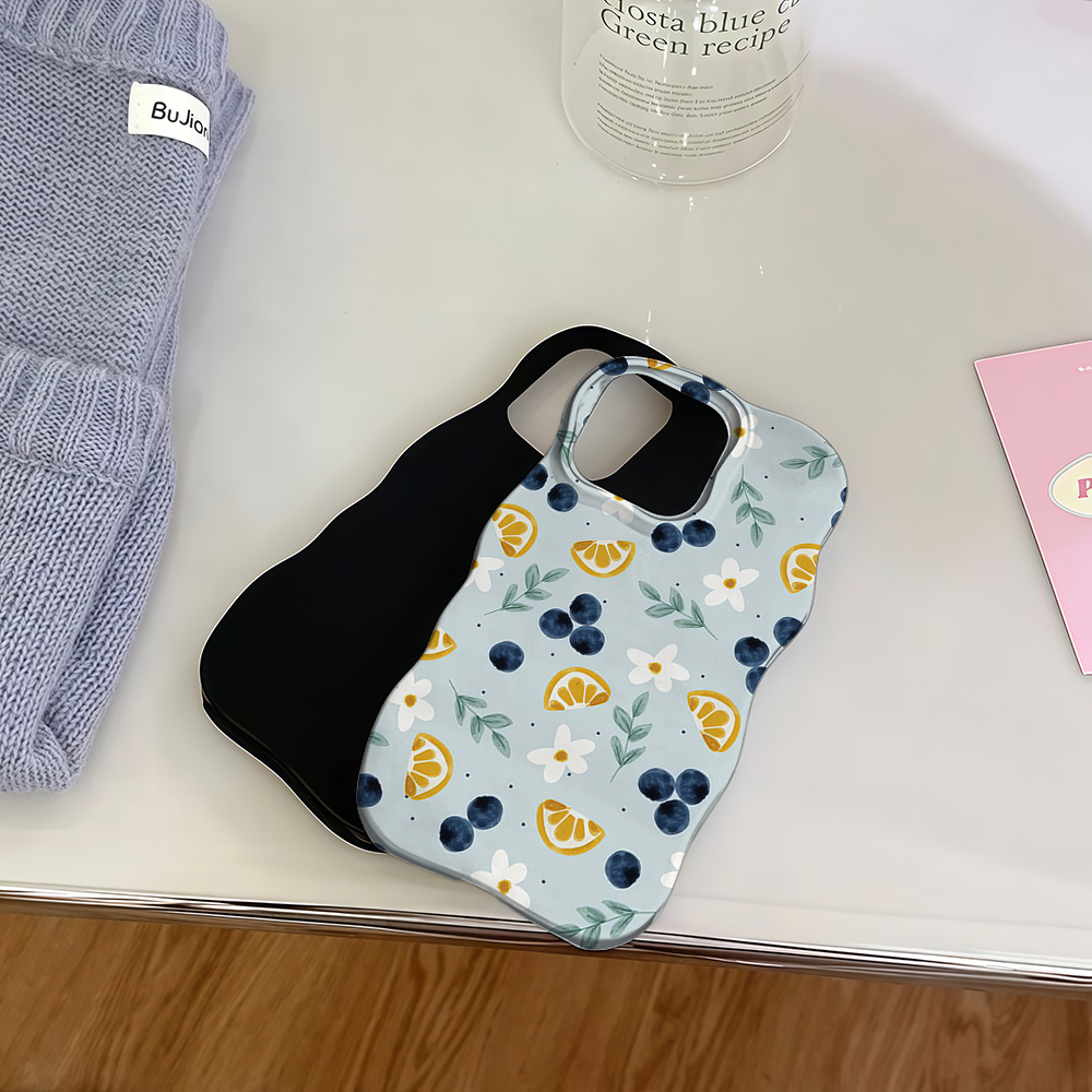 Luxury Wave Blueberry & Orange - Phone Cases Orange review and price