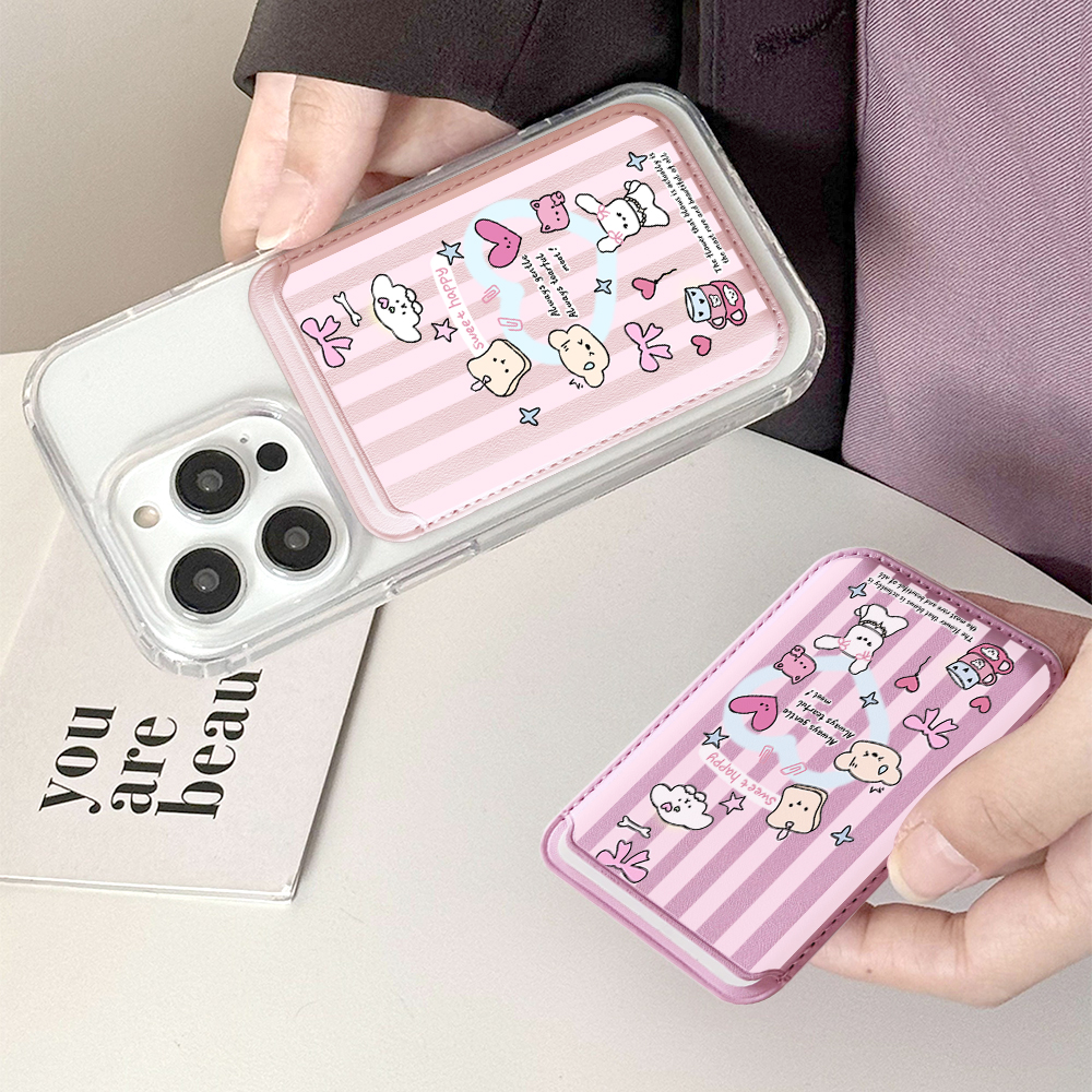 Cute Girly Sketch Style Leathe - Phone Cases With Wallet On Back review and price