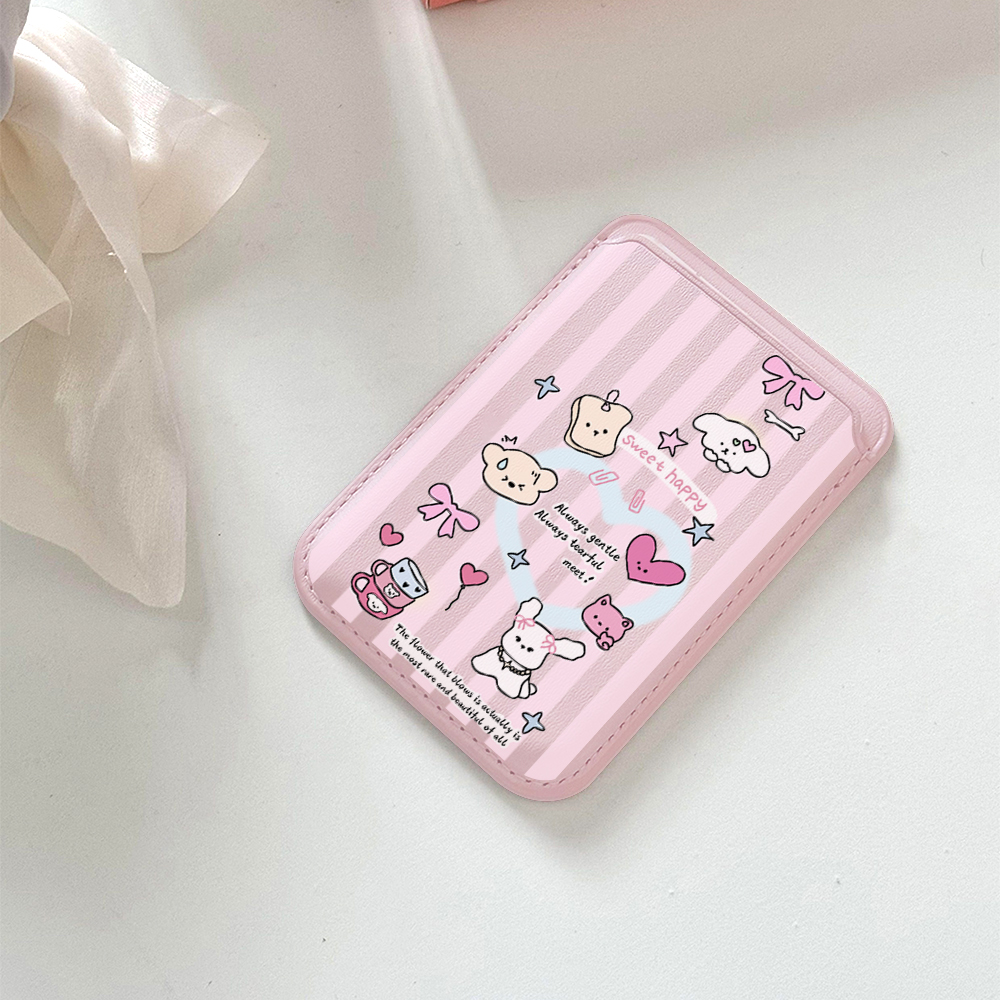Cute Girly Sketch Style Leathe - Phone Cases With Wallet On Back review and price