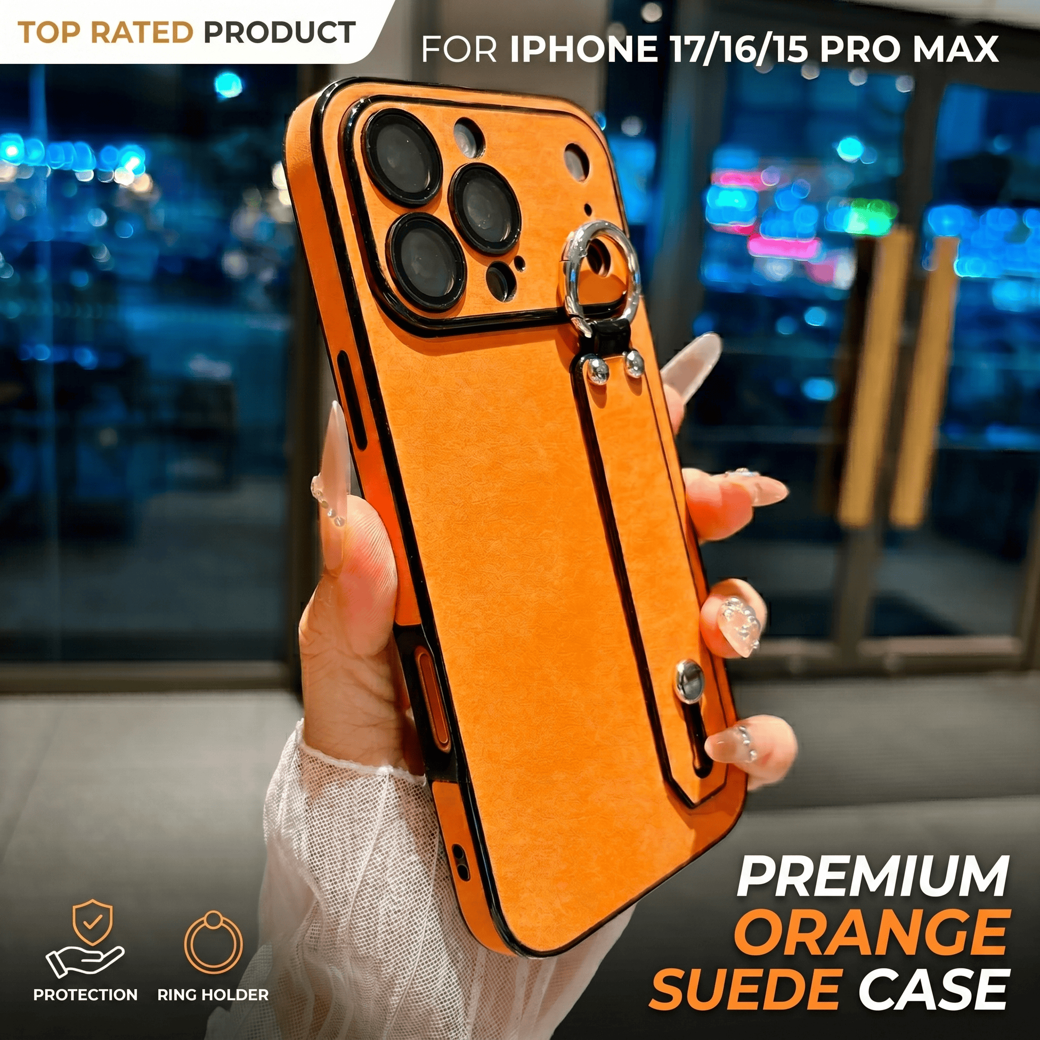 Suede Leather Wrist Strap Hold - Phone Cases Holder review and price