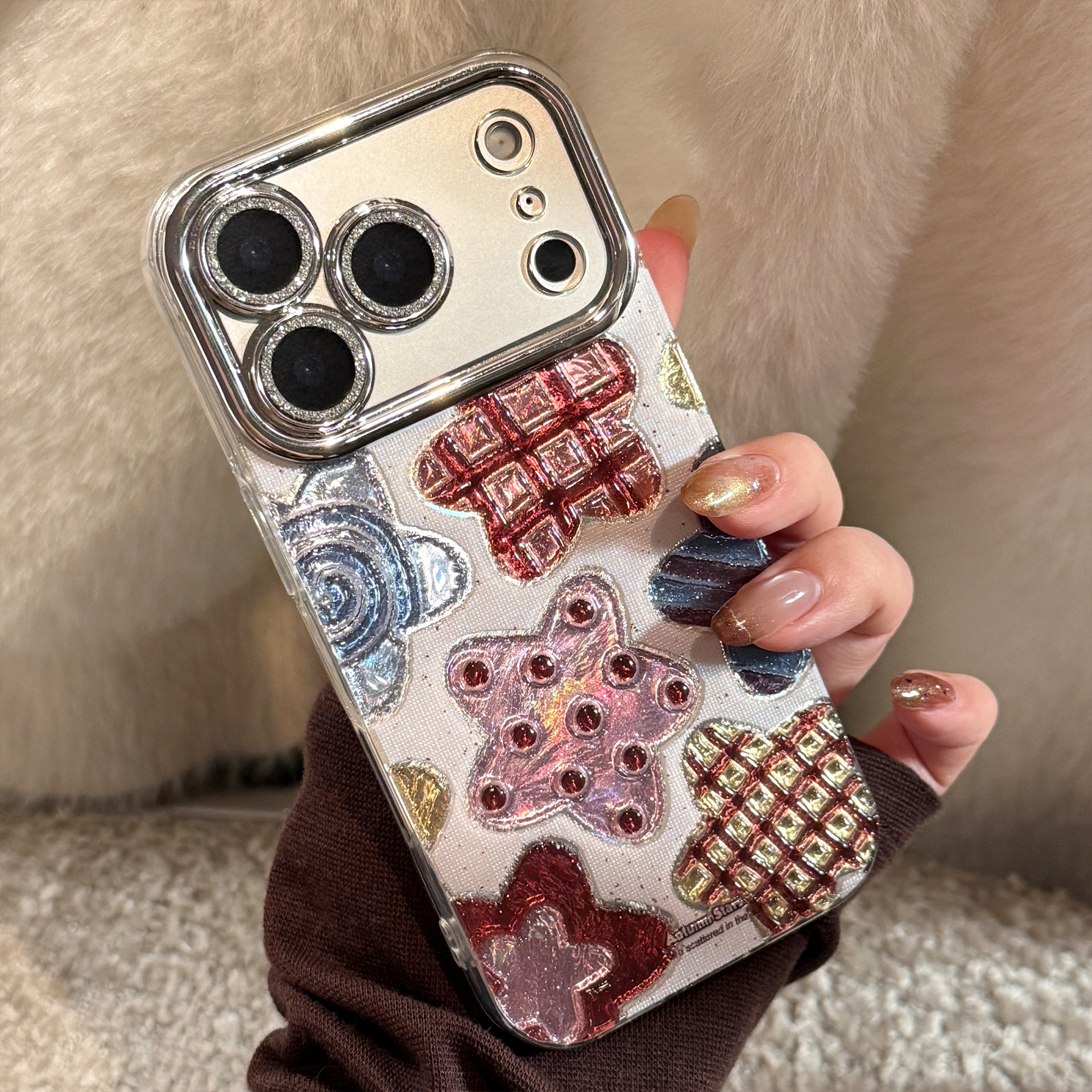 Korean Colorful Stars Glitter  - Phone Cases Expensive review and price