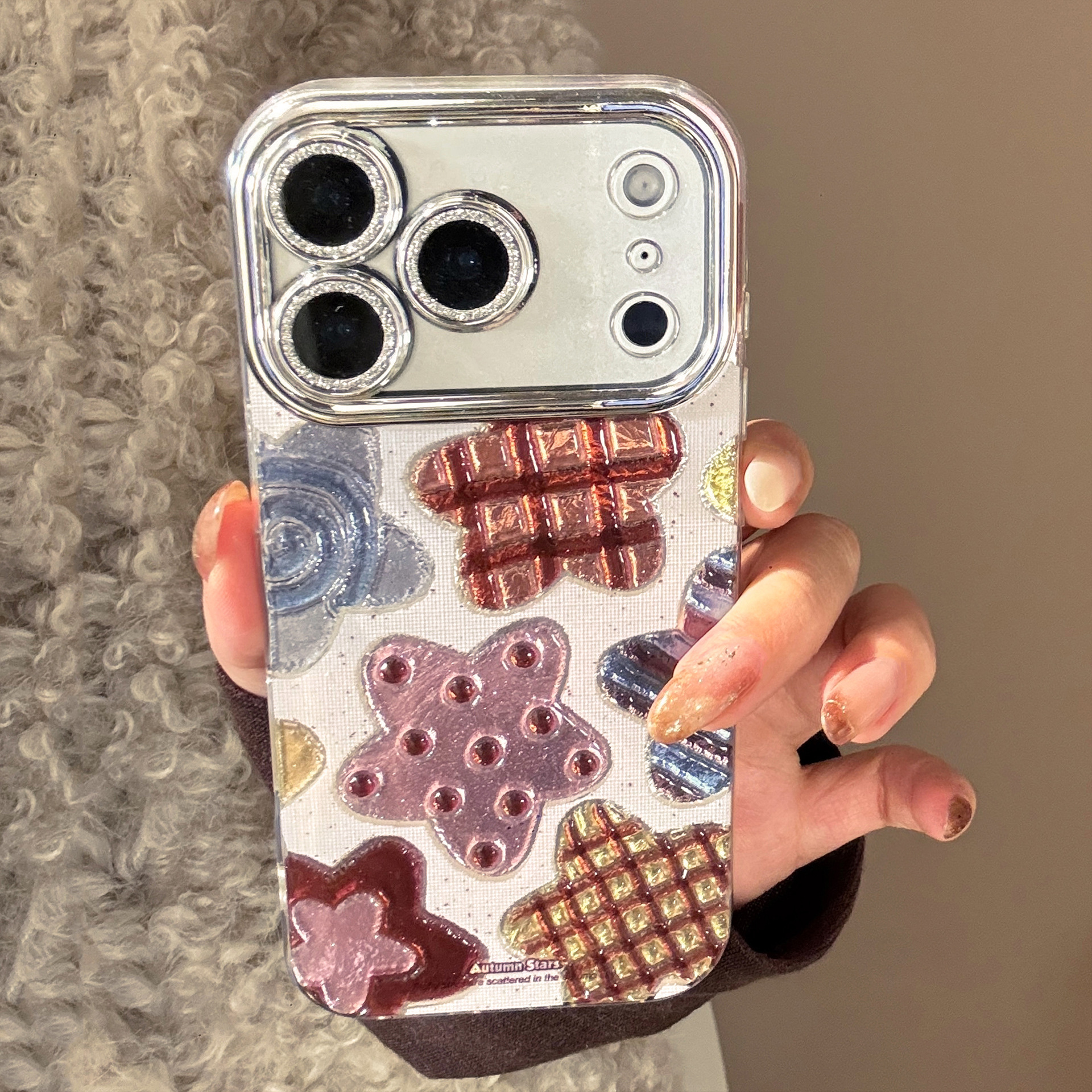 Korean Colorful Stars Glitter  - Phone Cases Expensive review and price