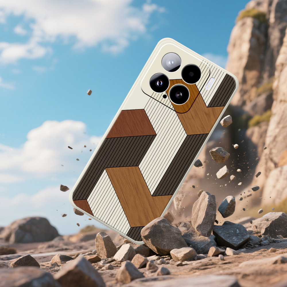 Geometric Style Wooden Phone C - Phone Cases Xiaomi 14T review and price