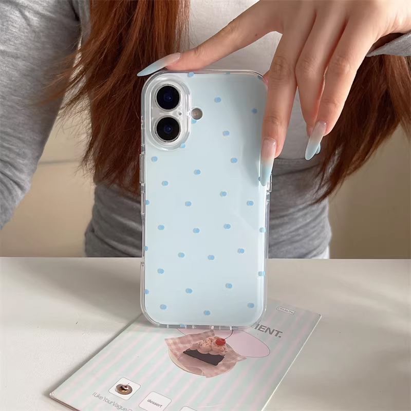 Korean Ins Girl Simple Blue Pi - Phone Cases Cute Iphone 14 review and price