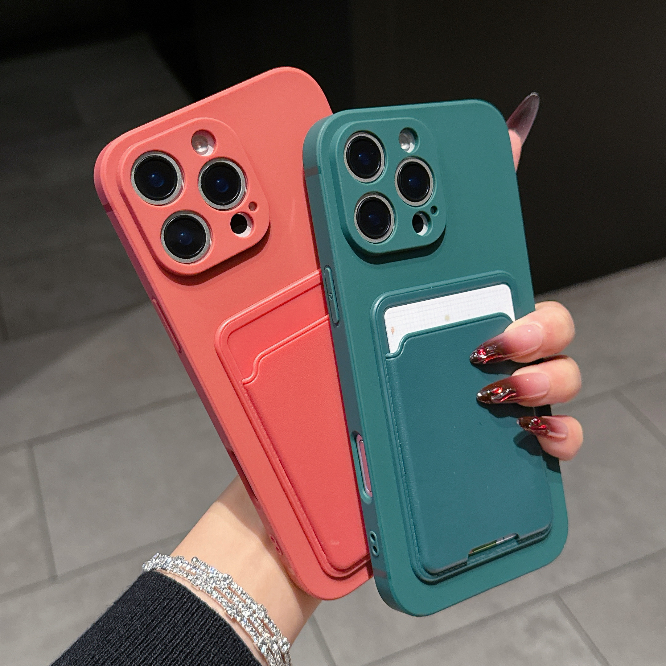 Luxury Liquid Silicone Wallet  - Phone Cases With Wallet On Back review and price