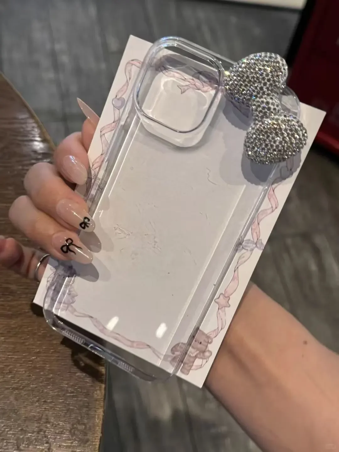 Colored 3D Bow Glitter Transpa - Phone Cases Expensive review and price