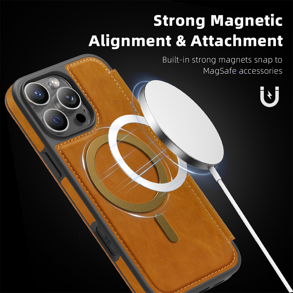 Magnetic Flip Leather Phone Ca - Phone Cases With Wallet On Back review and price
