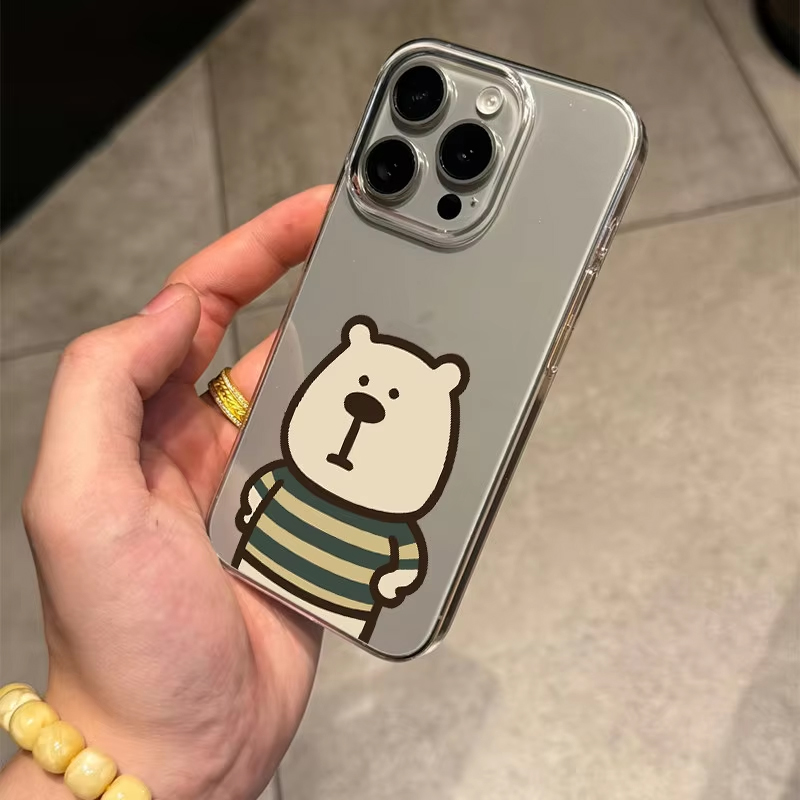 Korean Ins Cute Striped Bear A - Phone Cases Cute Iphone 14 review and price