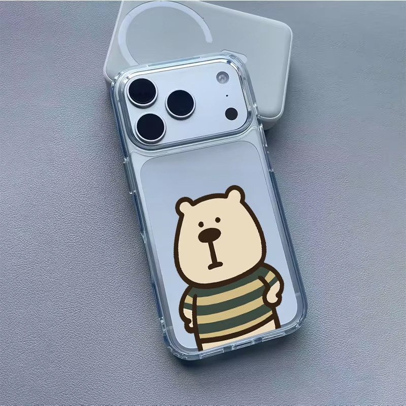 Korean Ins Cute Striped Bear A - Phone Cases Cute Iphone 14 review and price